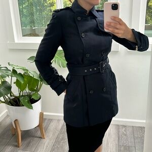 Zara trench coat Navi blue size M